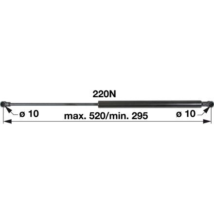Gasdruckfeder 0.9233.166.4 zu Same – Traktor Gasdruckfedern Ersatzteil