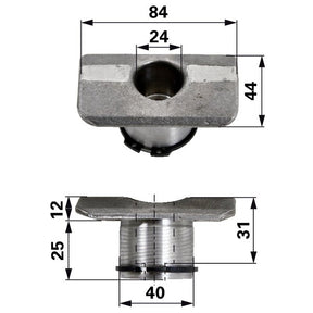 Sattelhülse Dm 38 mm KU2000 – Landtechnik Ersatzteil