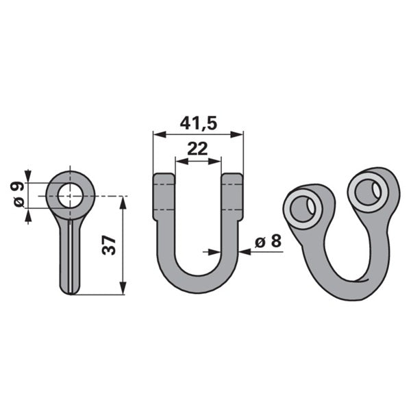 Schäkel zu Mulcher und Schlegelhäcksler – Mulcher Ersatzteil