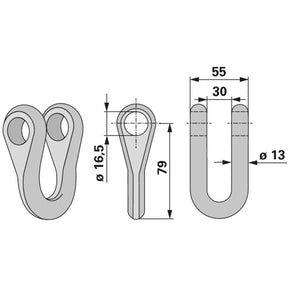 Schäkel zu Mulcher und Schlegelhäcksler - Variante 3 – Mulcher Ersatzteil