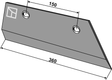 Schar-Hinterteil 10mm - rechts 84069 zu Fiskars