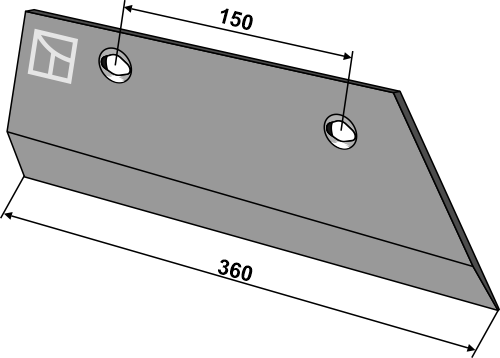 Schar-Hinterteil 10mm - rechts 84069 zu Fiskars
