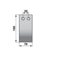 Schar 150 x 70 mm zu Eder – Weinbau Ersatzteil