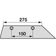 Scharblatt rechts 300250 zu Eberhardt – Schare Ersatzteil