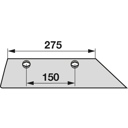 Scharblatt rechts 300250 zu Eberhardt – Schare Ersatzteil