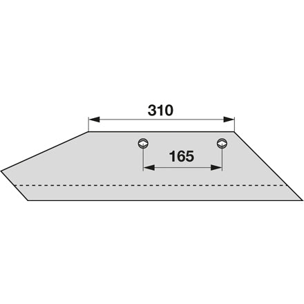 Scharblatt rechts 306196, 306130 zu Eberhardt – Pflug Ersatzteil