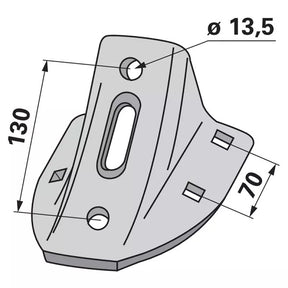 Scharfuß - Lochabstand 70 - 130 mm – Grubber Schare Ersatzteil