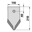 Scharspitze - Arbeitsbreite 110 mm – Grubber Schare Ersatzteil