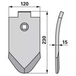 Scharspitze - Arbeitsbreite 120 mm - S = 15 mm – Grubber Spitzen Ersatzteil