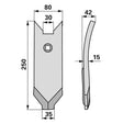 Scharspitze - beschichtet - Arbeitsbreite 80 mm – Grubber Spitzen Ersatzteil