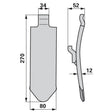 Scharspitze - Arbeitsbreite 80 mm – Grubber Spitzen Ersatzteil