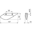 Drillschar 3877300 zu Isaria – Drill Schare Ersatzteil