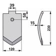 Scharspitze beschichtet - Arbeitsbreite 120 mm - S = 15 mm – Grubber Spitzen Ersatzteil