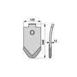 Scharspitze beschichtet - Arbeitsbreite 120 mm – Grubber Spitzen Ersatzteil