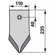 Scharspitze beschichtet - lang - Arbeitsbreite 110 mm – Grubber Spitzen Ersatzteil