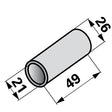 Buchse AD 26 x ID 21 x L 49 mm passend zu Agrar – Landtechnik Ersatzteil