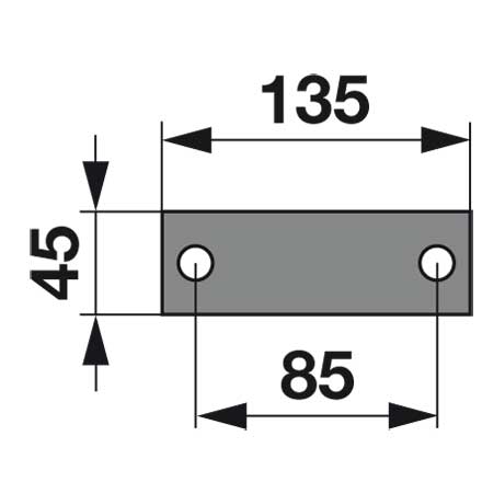 Mühle - Schläger 135 x 45 x 2 zu Cramer – Mühle Ersatzteil
