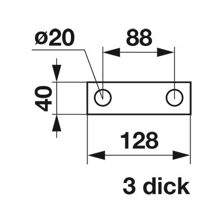 Mühle - Schläger 128x40x3 zu Ley – Landtechnik Ersatzteil