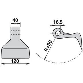 Schlaghammer 119533 zu Seppi Mulcher – Mulcher Ersatzteil