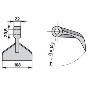 Schlaghammer 13665 zu Perfect Mulcher – Mulcher Ersatzteil
