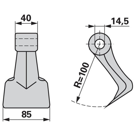 Schlaghammer 71009 zu Orsi Mulcher – Hämmer für Mulcher Ersatzteil