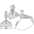 Schlaghammer 933000009 zu Vogel u. Noot Mulcher – Mulcher Ersatzteil