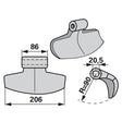 Schlaghammer E-226-40-18E zu Willibald Mulcher – Hämmer für Mulcher Ersatzteil