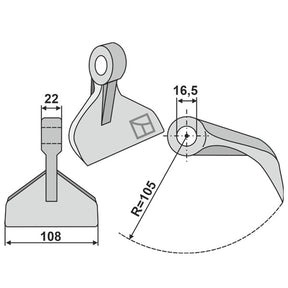 Schlaghammer zu Perfect Mulcher – Hämmer für Mulcher Ersatzteil