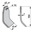 Schlegel 40882300 zu Taarup Mulcher – Mulcher Ersatzteil