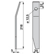 Schlegel links 39113000 zu Taarup Mulcher – Mulcher Ersatzteil