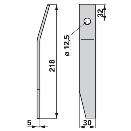 Schlegel links 39113000 zu Taarup Mulcher – Mulcher Ersatzteil