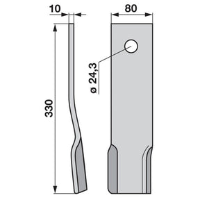 Schlegel links 453251 zu Humus Mulcher – Mulcher Ersatzteil