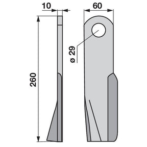 Schlegel links zu Fischer Mulcher – Mulcher Ersatzteil