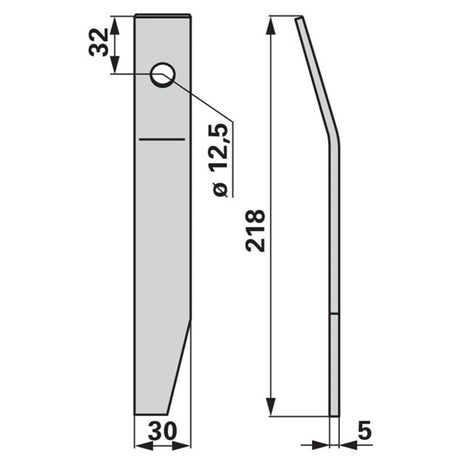 Schlegel rechts 39113000 zu Taarup Mulcher – Mulcher Ersatzteil