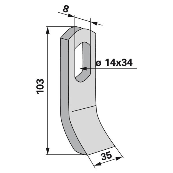 Schlegel zu Rousseau Mulcher – Mulcher Ersatzteil