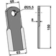 Schlegelmesser 0901148 neue Ausführung zu Ferri Mulcher – Mulcher Ersatzteil