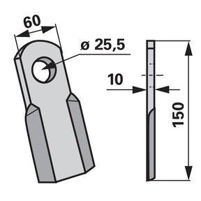 Schlegelmesser 3000107 zu Sicma Miglianico Mulcher – Mulcher Ersatzteil