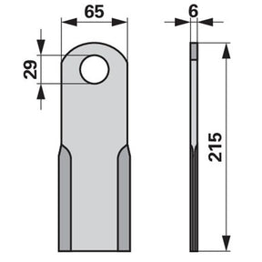 Schlegelmesser 49501300 zu Taarup Mulcher – Mulcher Ersatzteil