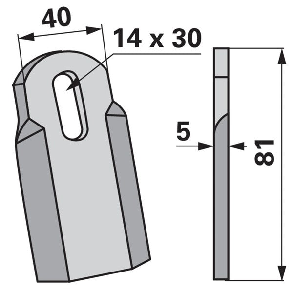 Schlegelmesser zu Reform Mulcher – Mulcher Ersatzteil