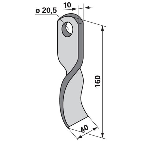 Schlegelmesser zu Bruni Mulcher – Mulcher Ersatzteil