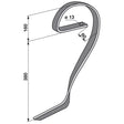 Schleppzinke - links - 32x12 mm – Grubber Zinken Ersatzteil
