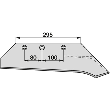 Schnabelschar rechts 256C zu KMF – Schare Ersatzteil
