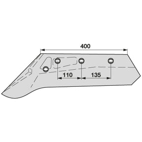 Schnabelschar 14 '' links 620089 zu Kuhn, Huard – Pflug Ersatzteil