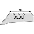 Schnabelschar links SS 1090-3 zu Gassner – Schare Ersatzteil