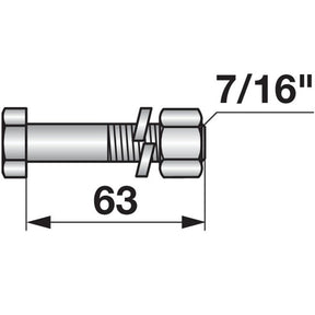 Schraube zu Mulcher 7/16 " – Schrauben Ersatzteil