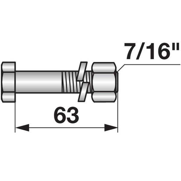 Schraube zu Mulcher 7/16 " – Schrauben Ersatzteil
