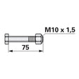 Schraube zu Mulcher M10 x 1,5 – Mulcher Ersatzteil