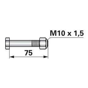 Schraube zu Mulcher M10 x 1,5 – Mulcher Ersatzteil