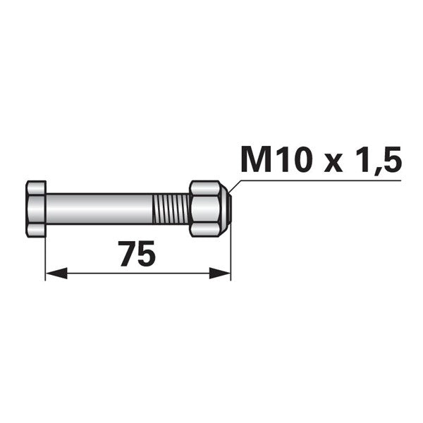 Schraube zu Mulcher M10 x 1,5 – Mulcher Ersatzteil