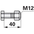 Schraube zu Mulcher M12 x 1,75 mit Mutter – Mulcher Ersatzteil
